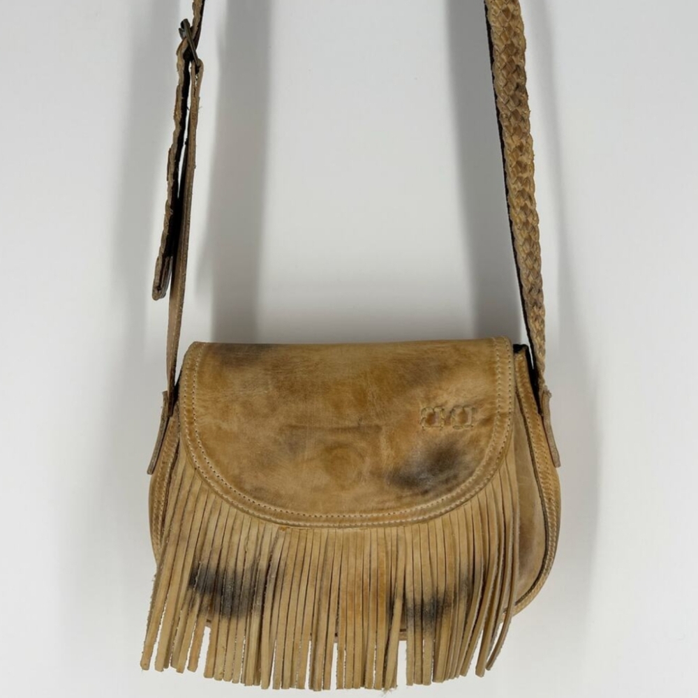 Bed Stu Eastend fringe crossbody bag rustic tan - Picture 7 of 8